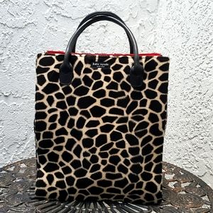 Original retired Kate Spade Leopard Giraffe print Tote